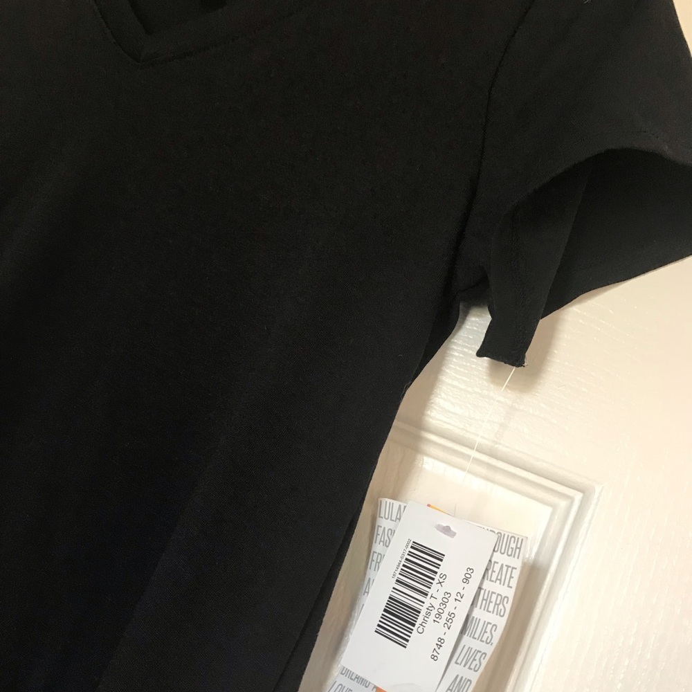BNWT Lularoe Black Christy T XS